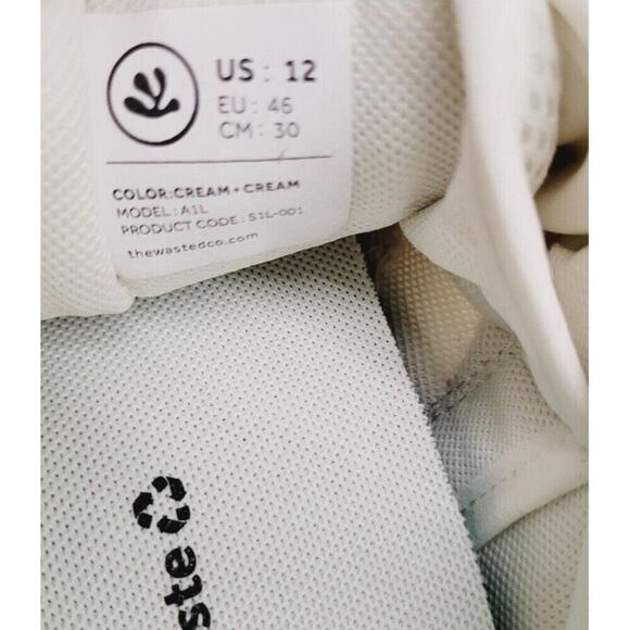Wasted Collective Shoes Earth Shoe 01 Size 12 White NIB EXCELLENT Comfy - Picture 3 of 6